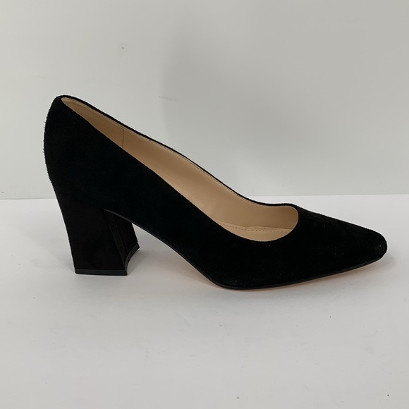 Marc Fisher Keri suede pumps shoe black chunky block heel new 7 - Picture 3 of 7